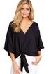Women's Leopard Print Floral Tie Front Shirt